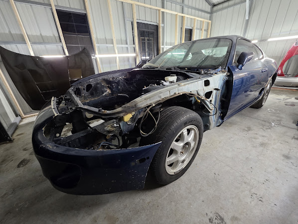 Supra disassembled before refinishing