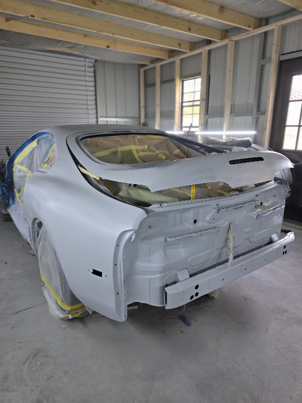Rear quarter and hatch in primer